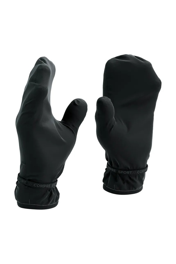 Рукавички Compressport Hurricane колір чорний фото 2