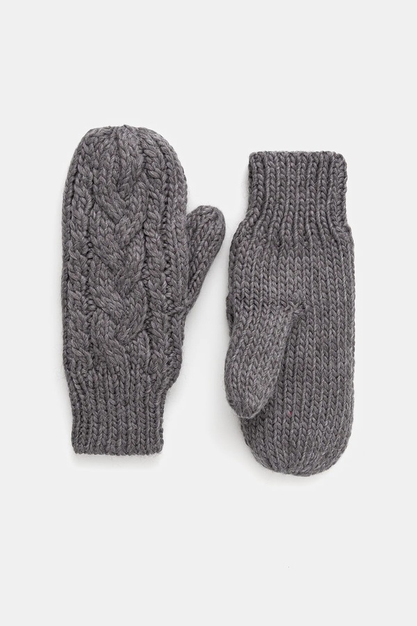 Рукавиці з додаванням вовни Eisbar Afra Mittens колір сірий фото 2
