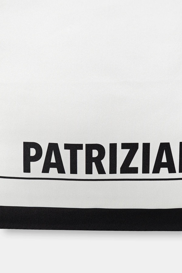 Шовкова хустка на шию Patrizia Pepe колір чорний фото 2