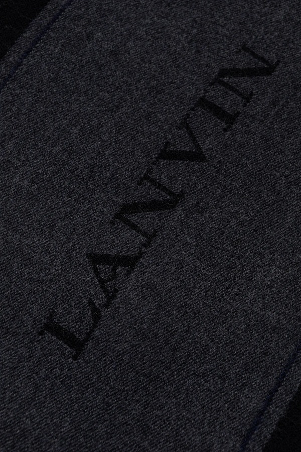 Вовняний шарф Lanvin колір бежевий фото 3