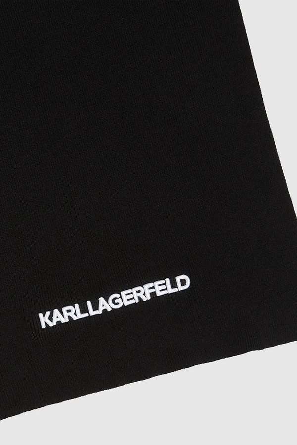 Шарф Karl Lagerfeld K/ESSENTIAL колір чорний фото 2