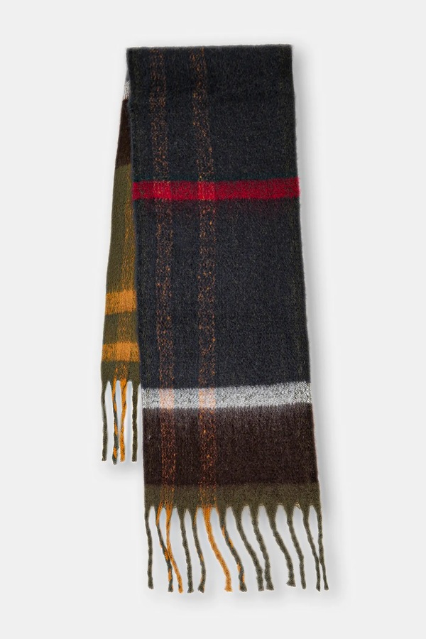 Шарф жіночий Barbour колір зелений