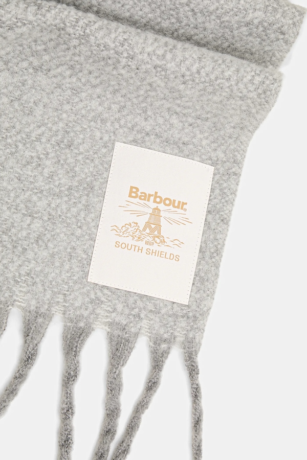 Шарф женский Barbour цвет серый фото 2