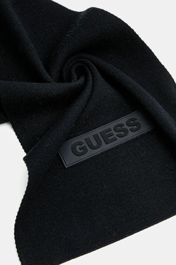Шарф Guess колір чорний фото 2