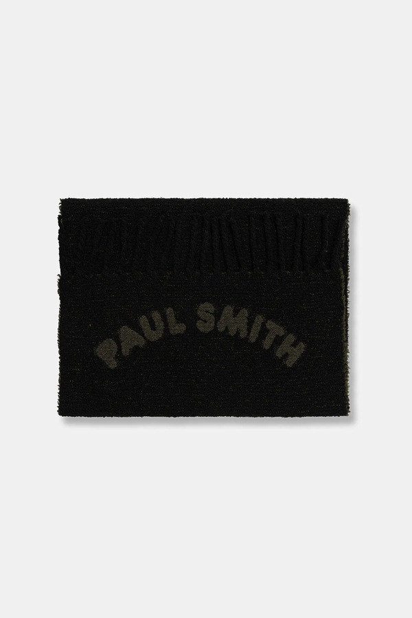 Шарф из добавлением шерсти Paul Smith цвет черный