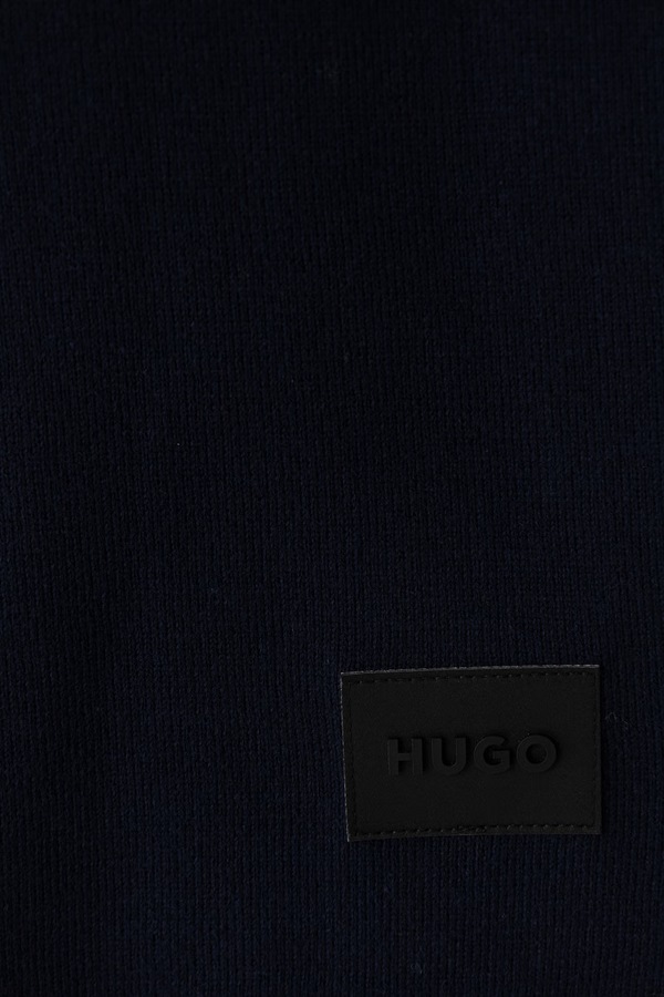 Шарф чоловічий бавовняний HUGO Zevon_B колір темно-синій фото 2