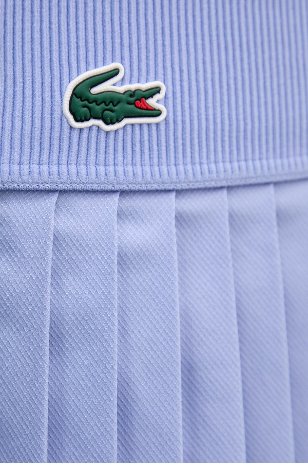 Плісирована спідниця Lacoste колір блакитний фото 4
