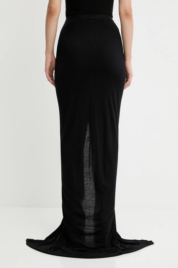 Спідниця Rick Owens Lilies Poppy колір чорний фото 2