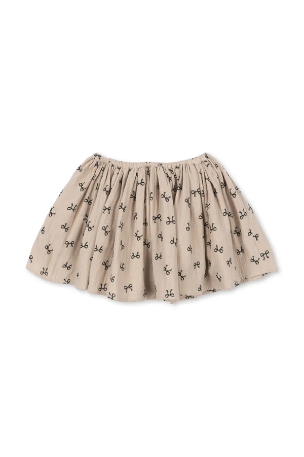 Детская хлопковая юбка Konges Sløjd COCO SKIRT GOTS цвет бежевый