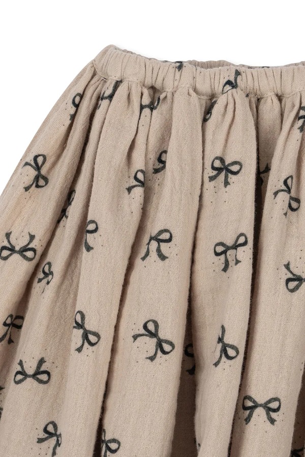 Детская хлопковая юбка Konges Sløjd COCO SKIRT GOTS цвет бежевый фото 2