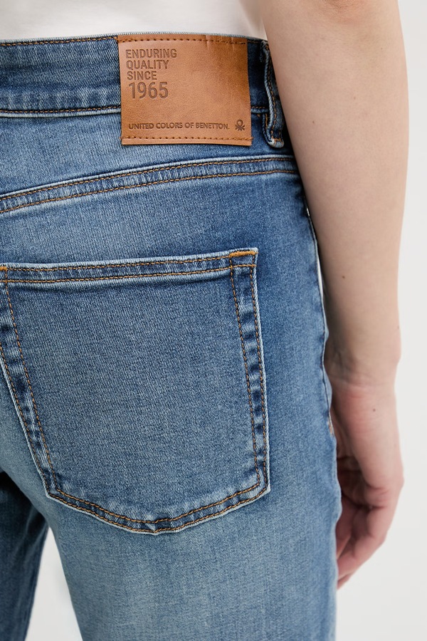 Джинси United Colors of Benetton bootcut колір блакитний фото 4