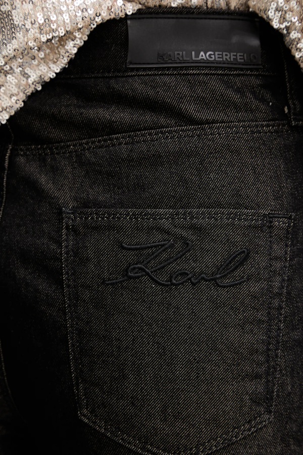 Джинси Karl Lagerfeld колір чорний фото 4