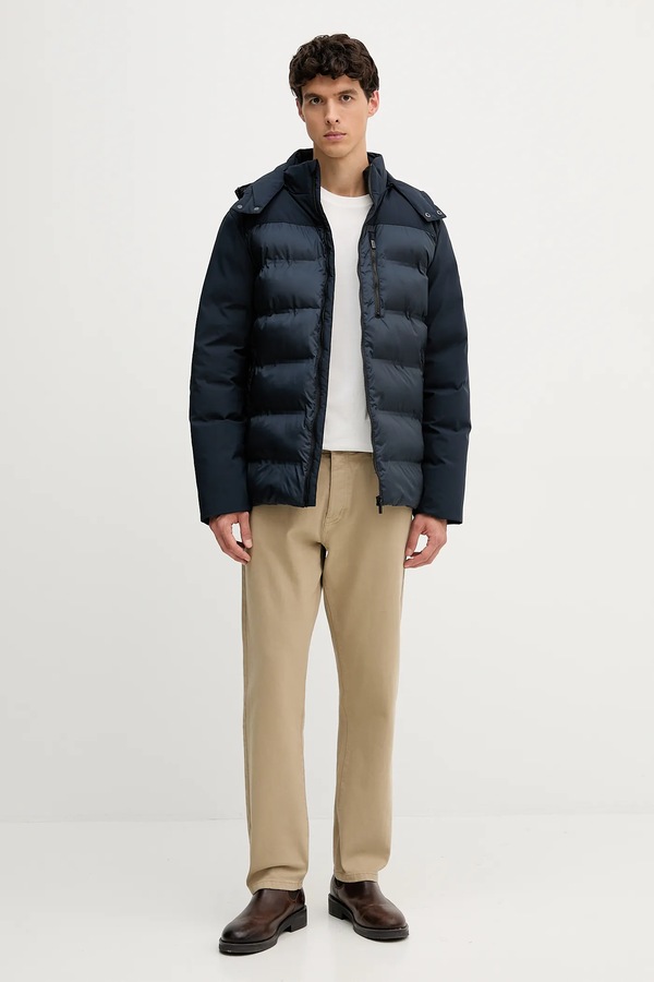 Брюки straight мужские хлопковые United Colors of Benetton цвет зеленый