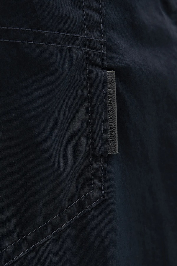Бавовняні штани Armani Exchange колір синій фото 4
