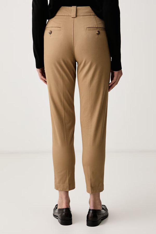Штани slim fit жіночі United Colors of Benetton колір зелений фото 3