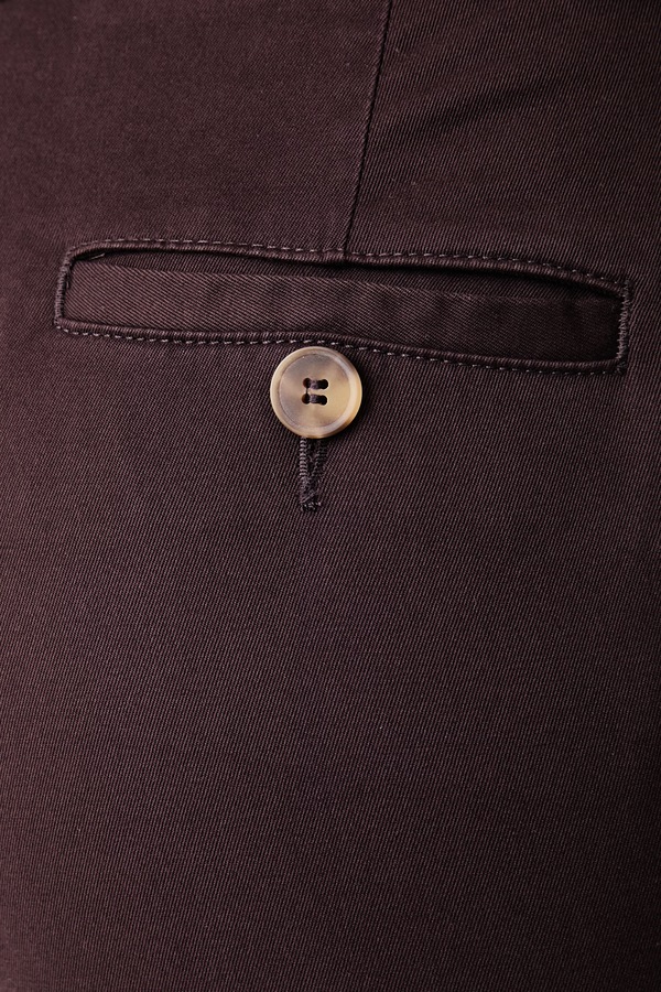 Брюки slim fit женские United Colors of Benetton цвет коричневый фото 2