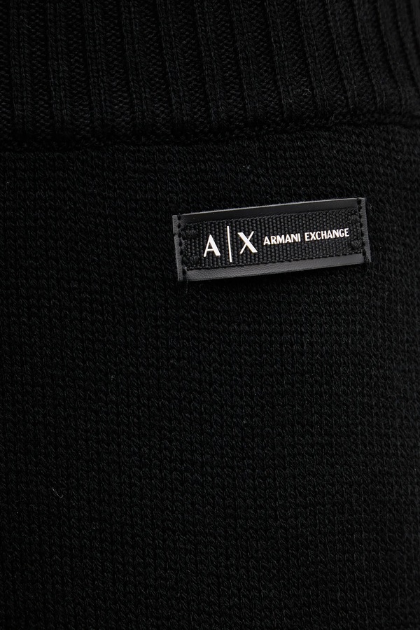 Штани з додаванням вовни Armani Exchange колір чорний фото 4
