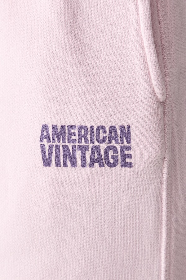 Спортивні штани жіночі бавовняні American Vintage колір рожевий фото 4