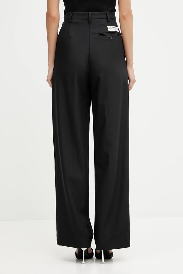 Брюки Fiorucci Wide Leg Tailored Wool цвет черный фото 2