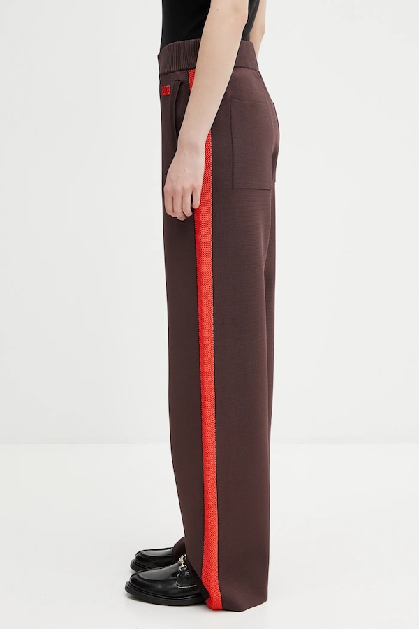 Штани Wales Bonner Tide Track Pant колір коричневий