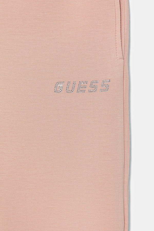 Дитячі спортивні штани Guess колір рожевий фото 2