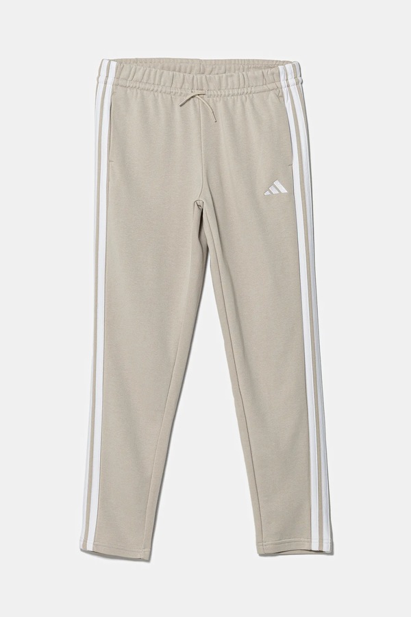 Дитячі спортивні штани adidas колір бежевий