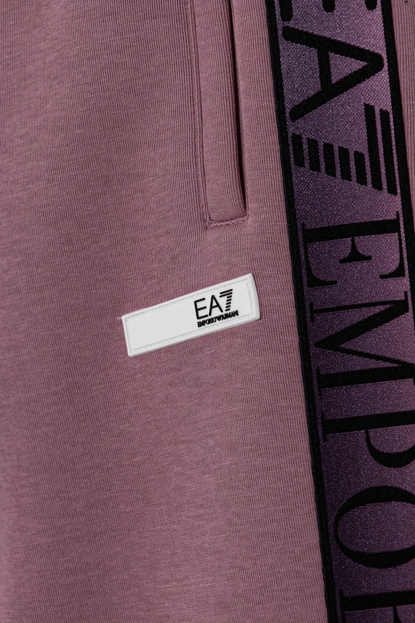 Дитячі спортивні штани EA7 Emporio Armani колір рожевий фото 2