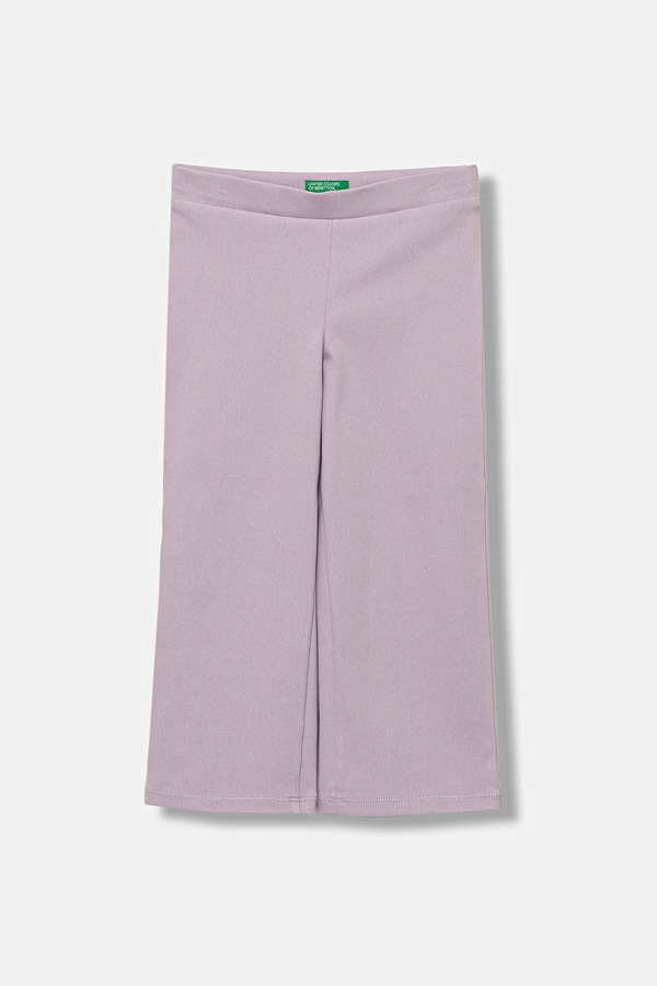 Детские спортивные брюки United Colors of Benetton цвет фиолетовый