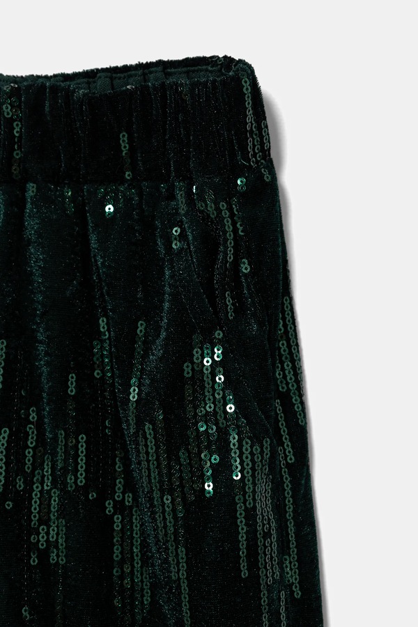 Детские брюки United Colors of Benetton цвет зеленый фото 2