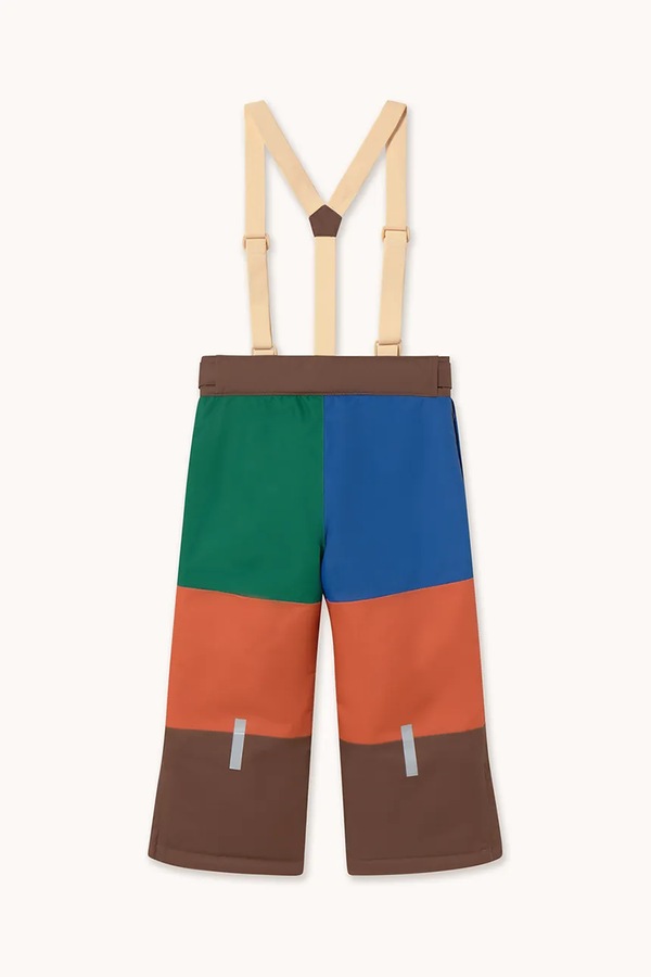 Дитячі лижні штани Tinycottons COLOR BLOCK SNOW PANT колір помаранчевий фото 2