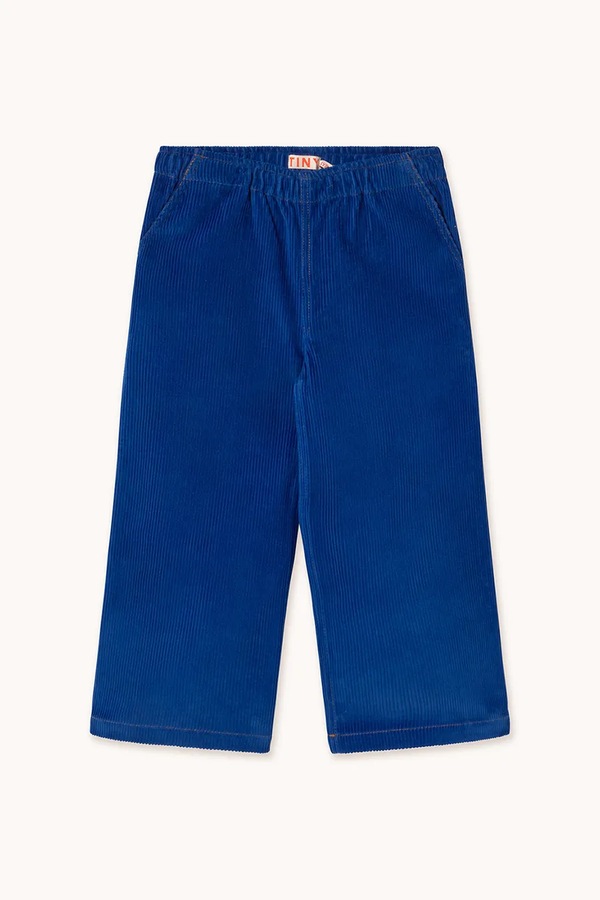 Дитячі штани Tinycottons TINY SOLID WOVEN PANT колір синій
