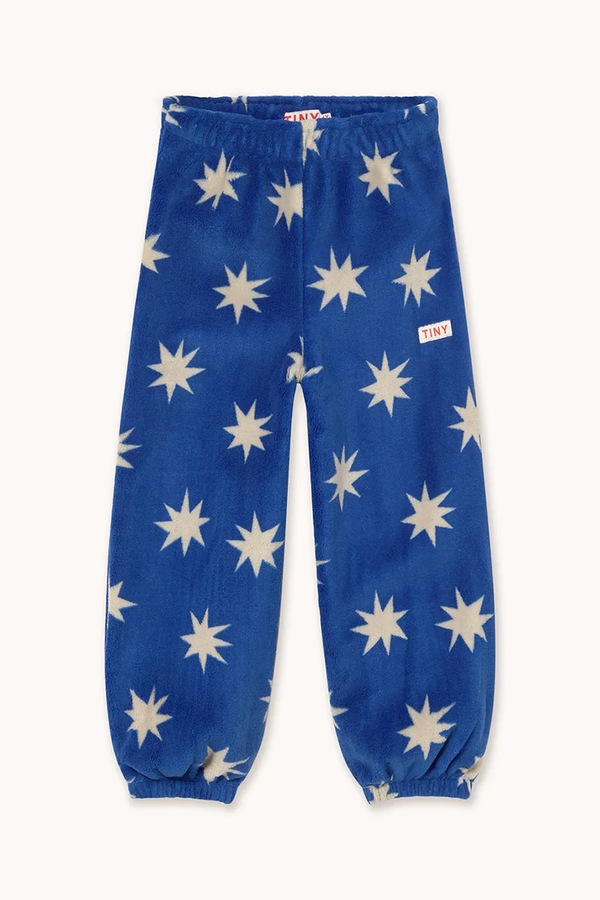 Дитячі спортивні штани Tinycottons STARS POLAR SWEATPANT колір синій