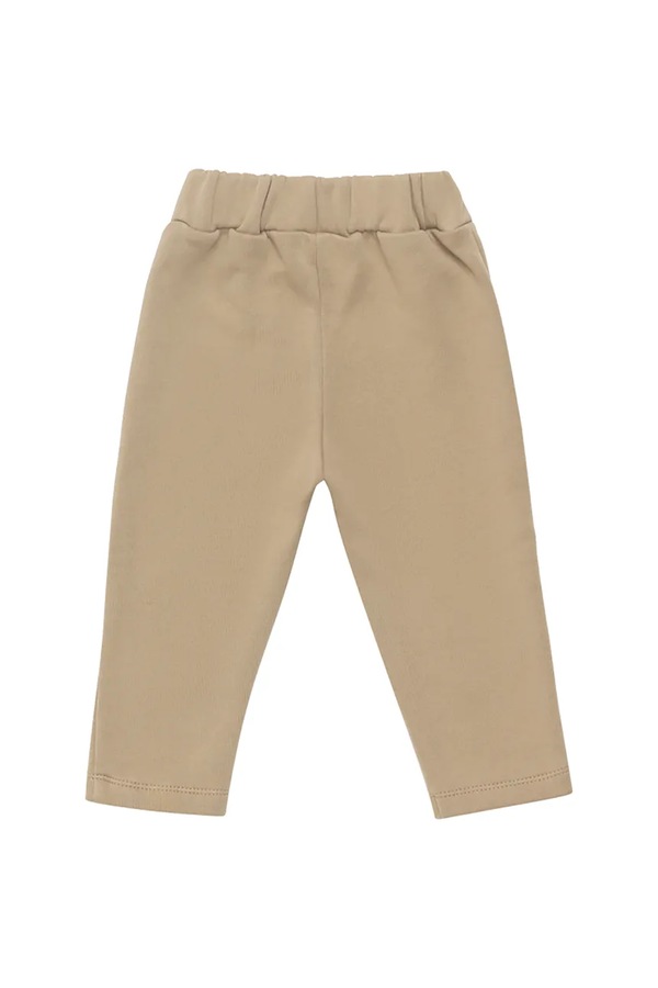 Хлопковые брюки для младенцев Donsje Joek Trousers Bears цвет бежевый