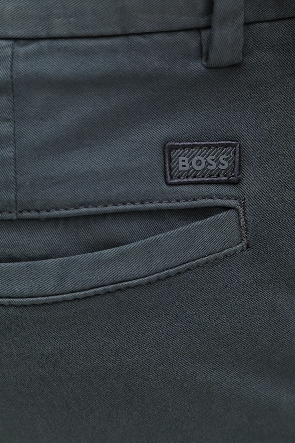 Штани chinos чоловічі бавовняні з еластаном BOSS H-Kane1 колір блакитний фото 4
