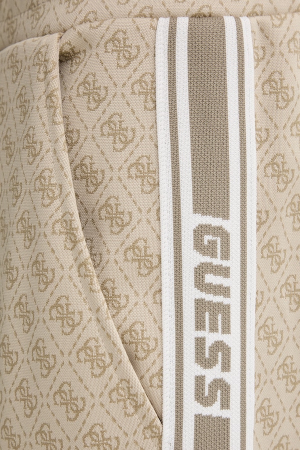 Спортивні штани чоловічі Guess PRIMO колір бежевий фото 4