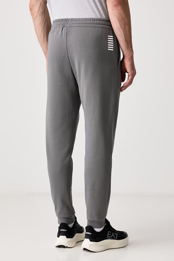 Спортивні штани чоловічі з бавовною EA7 Emporio Armani колір сірий фото 3
