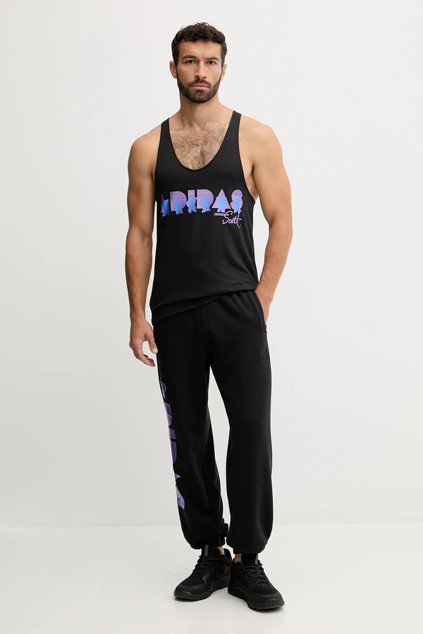 Бавовняні спортивні штани adidas Performance PRIDE колір чорний фото 2