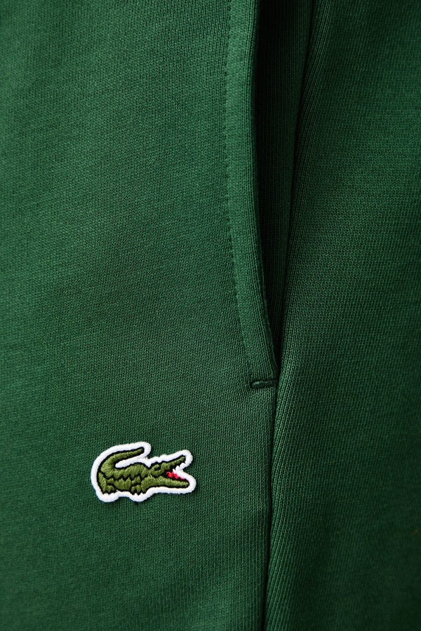 Спортивні штани чоловічі бавовняні Lacoste колір зелений фото 3