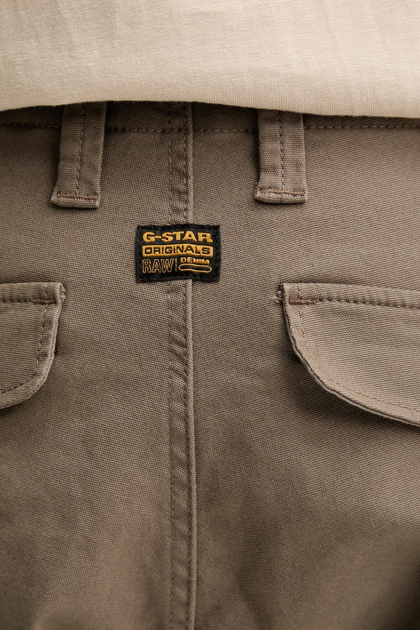 Штани skinny чоловічі бавовняні з еластаном G-Star Zip Pkt 3D Skinny Cargo 2.0 колір зелений фото 4