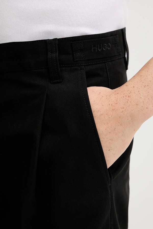 Штани HUGO Graysen253 колір чорний фото 4
