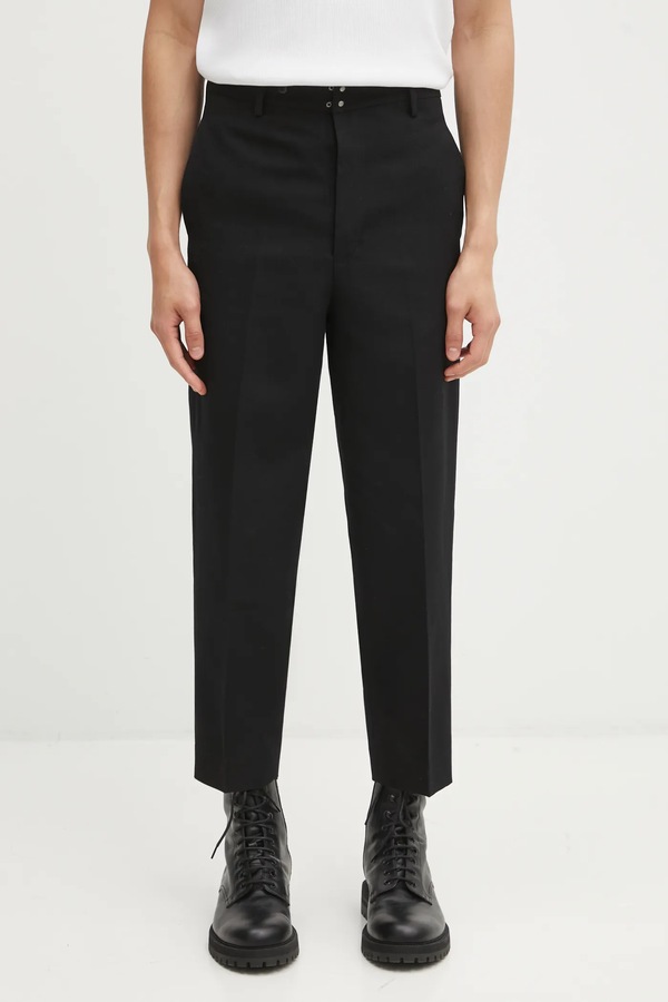 Штани з додаванням вовни Visvim PASTORAL HW SLACKS колір чорний
