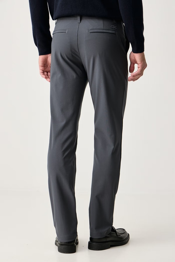 Штани slim fit чоловічі Lacoste колір сірий фото 3