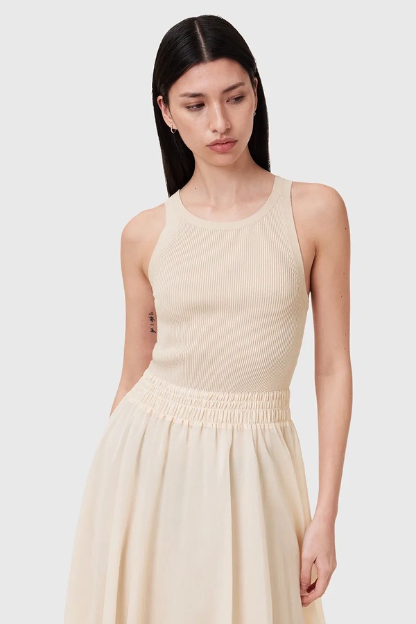 Платье AllSaints ZENIA цвет бежевый