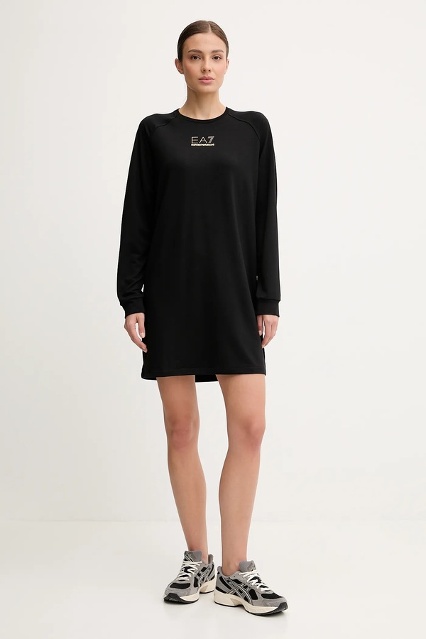 Сукня EA7 Emporio Armani колір чорний