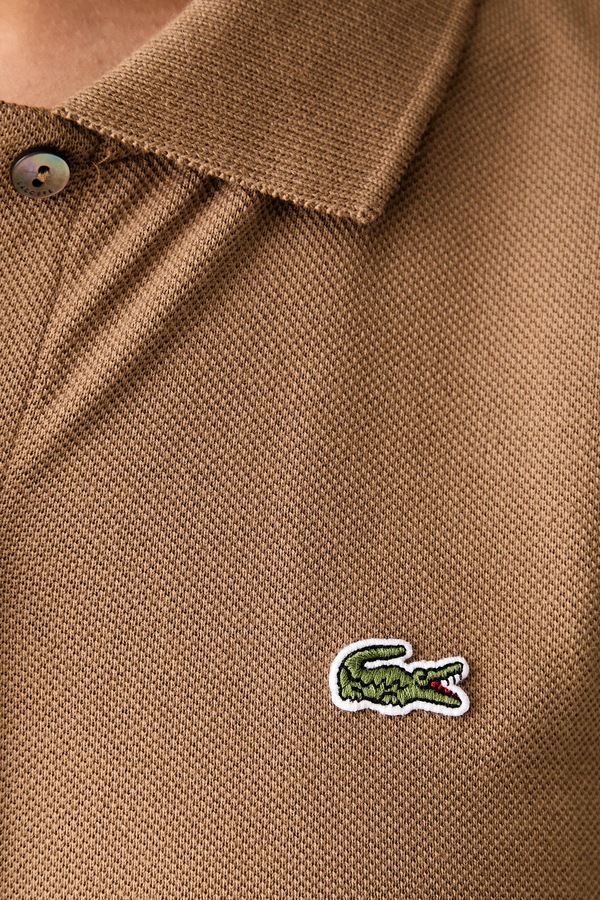 Літня сукня бавовняна Lacoste колір коричневий фото 4