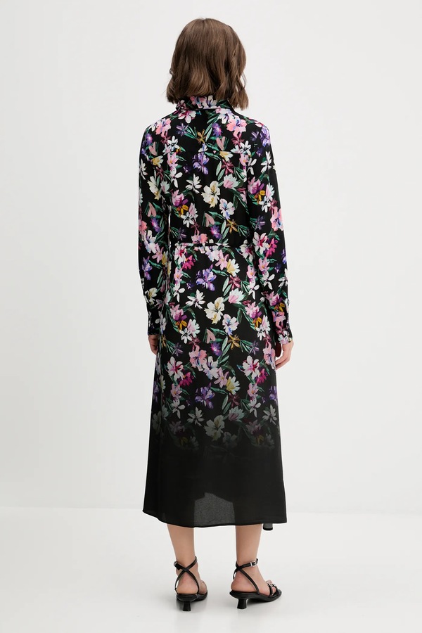 Сукня Desigual CAMISERO ACRIL колір чорний фото 2