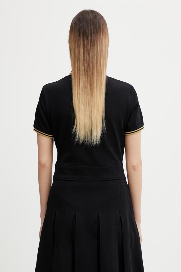 Сукня бавовняна Fred Perry колір чорний фото 2