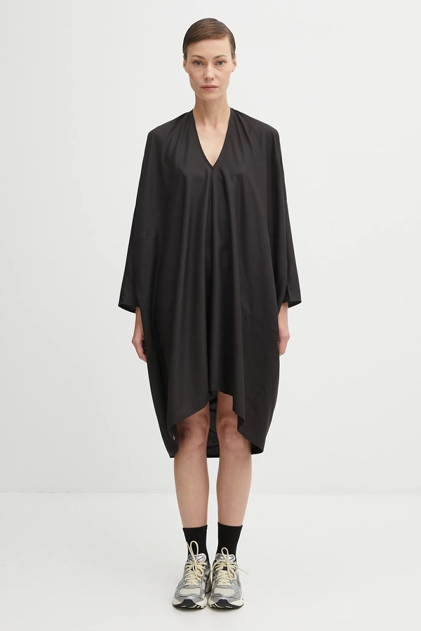 Шовкова сукня Visvim ruana dress l/s колір чорний