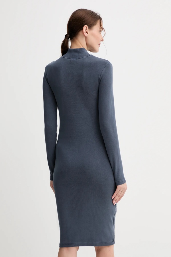 Платье G-Star Washed slim rib цвет серый фото 2