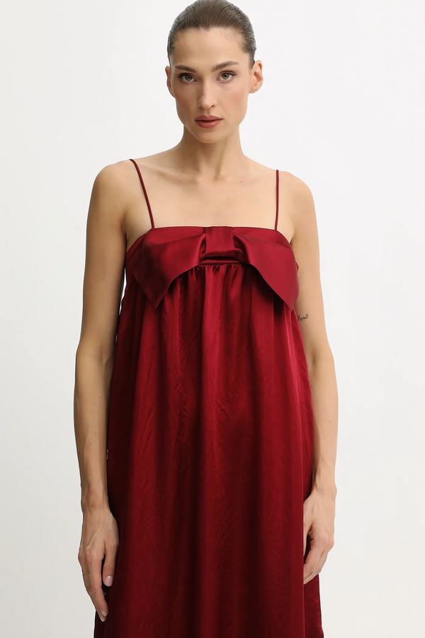 Сукня Undress Code колір бордовий фото 4